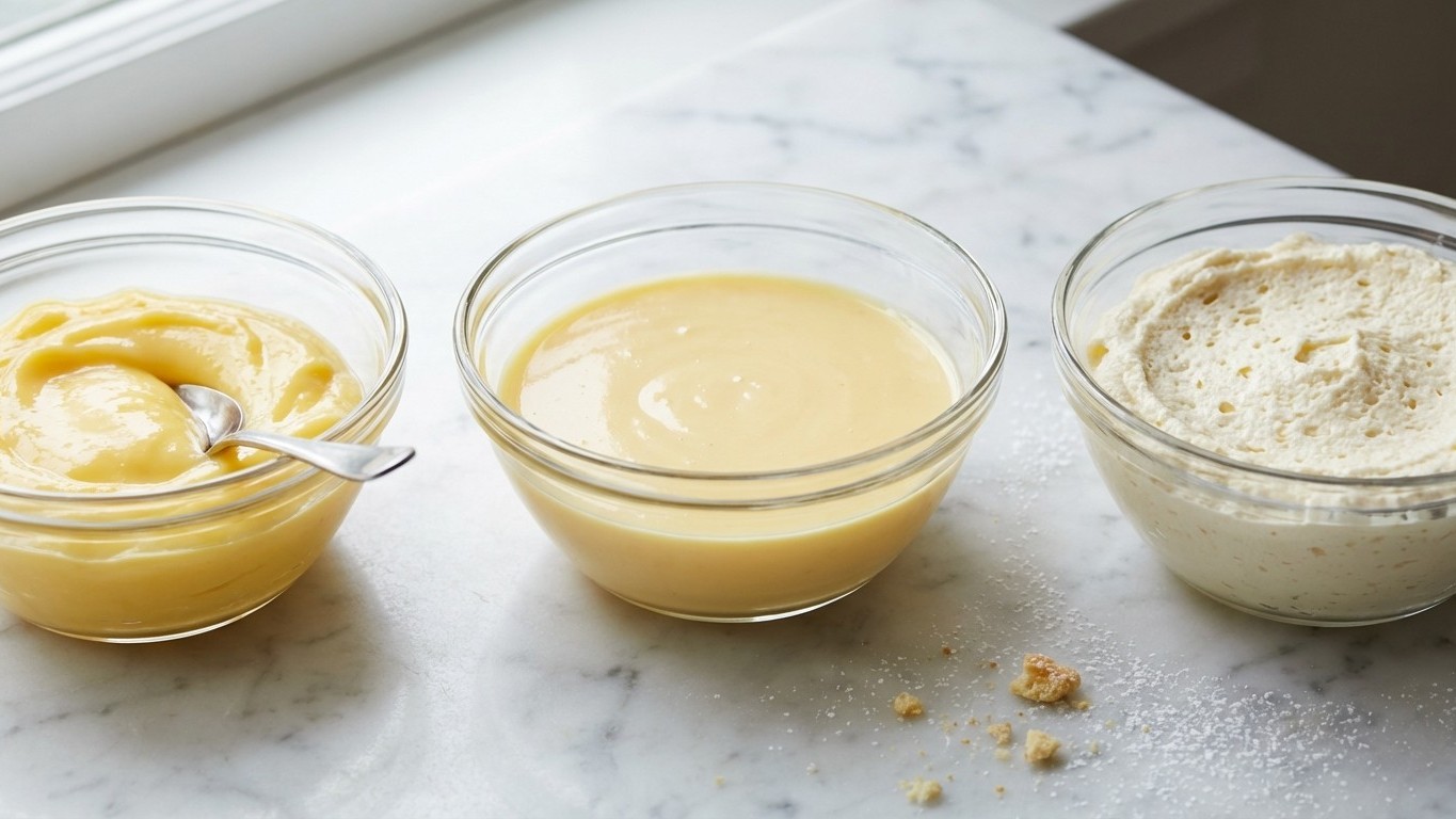 Je confondais ces trois crèmes en pâtisserie jusqu'à ce qu'on m'explique cette différence clé