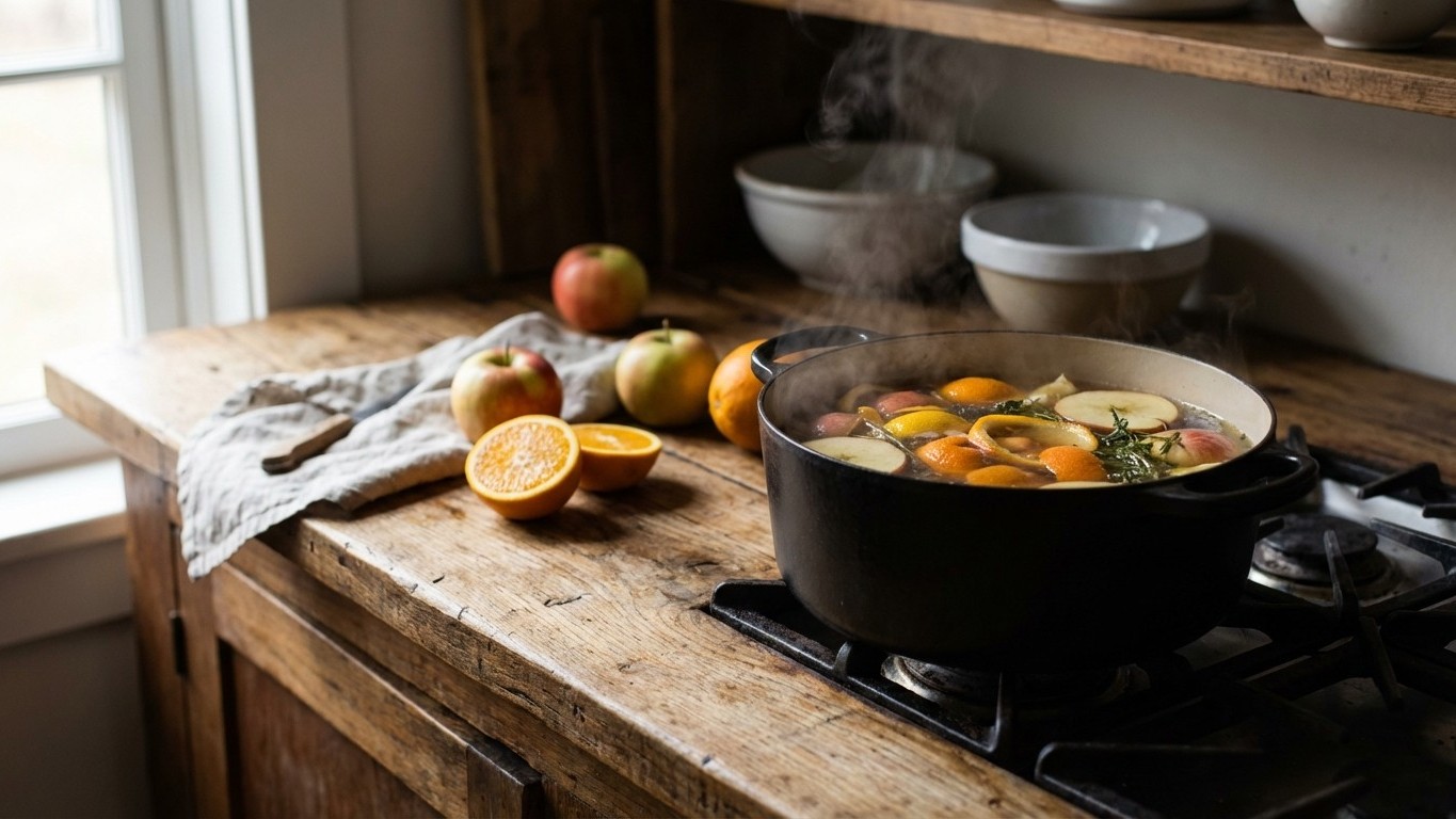 Ne jetez plus vos épluchures : 4 bouillons maison façon chef pour sublimer vos desserts et pâtisseries d’hiver