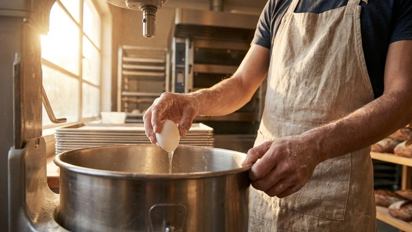 J'ai espionné un boulanger 30 secondes : ce qu'il fait avec ses œufs explique pourquoi ses brioches sont toujours parfaites