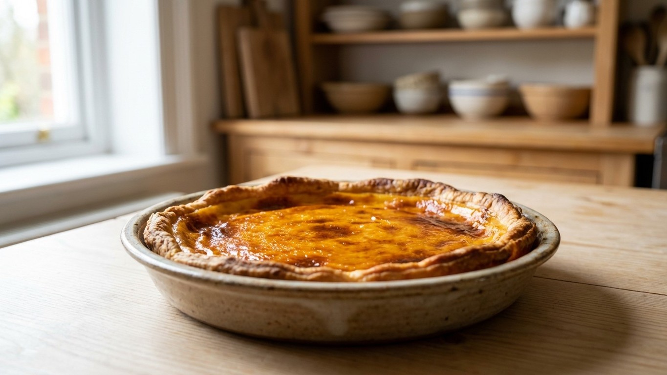 J'ai versé mon appareil à flan dans une pâte crue et mon pâtissier m'a dit : « c'est exactement comme ça qu'on fait »