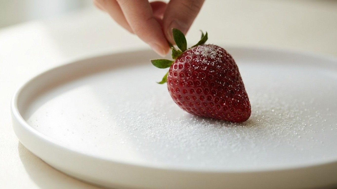 Je congelais mes fraises entières depuis des années : le jour où j'ai vu ce qu'un pâtissier fait avant de fermer le sachet...