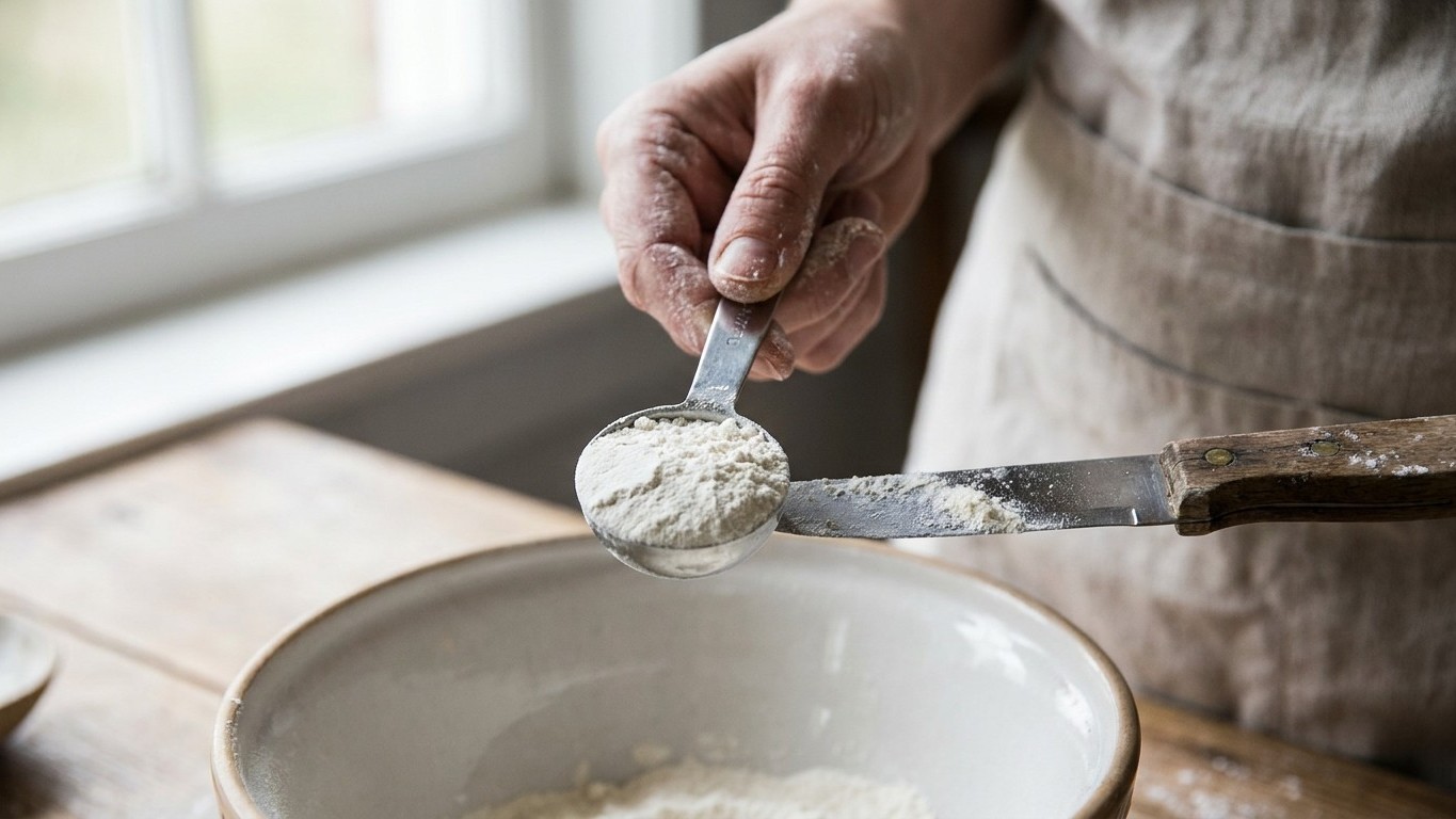 Je pesais tout au gramme près pour mes gâteaux : une pâtissière m'a montré la règle des cuillères et ma balance ne sert pl...
