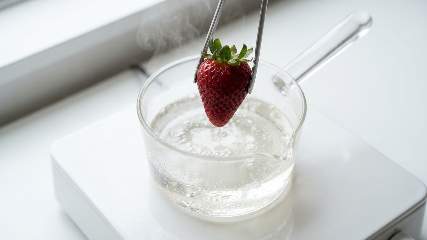Je pochais mes fraises comme tout le monde : un pâtissier m'a arrêtée net en voyant ce que je faisais de travers