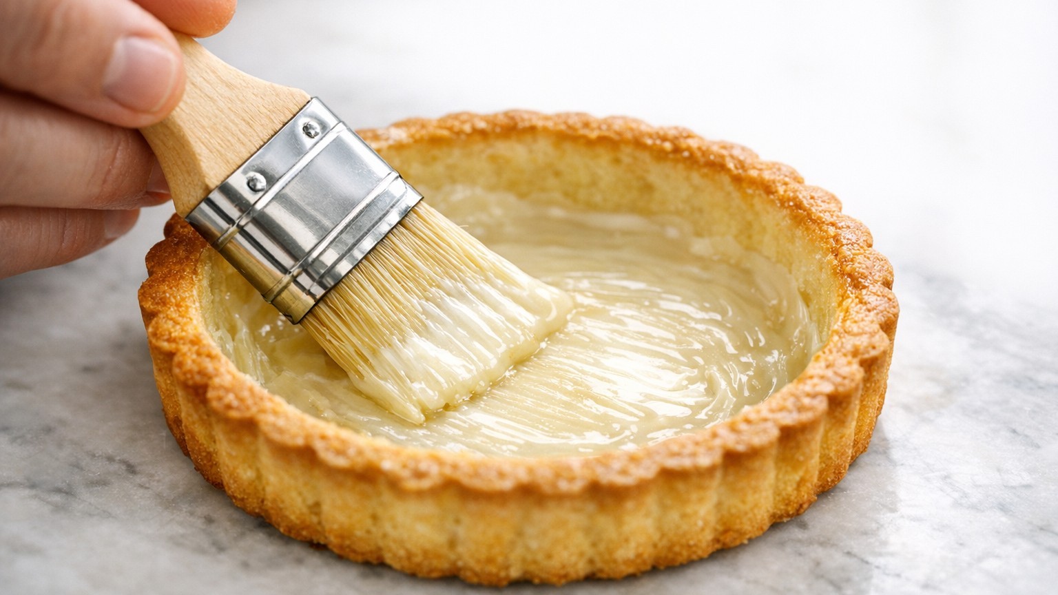 Ma belle-mère badigeonne un truc transparent sur sa pâte avant de poser les fraises : depuis, plus une seule tarte molle