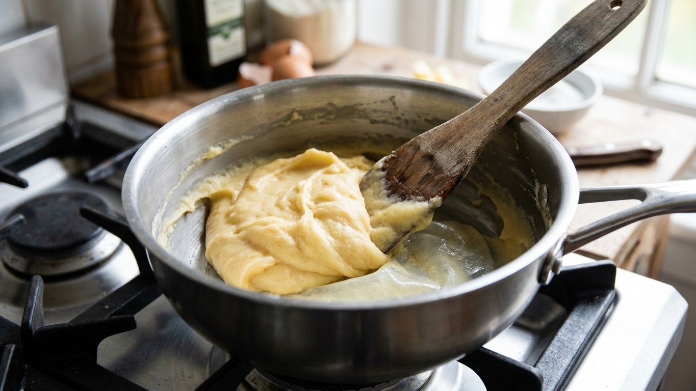 Ma pâte à choux restait plate à chaque fois : quand un pâtissier a vu ma casserole, il n'a même pas regardé la farine