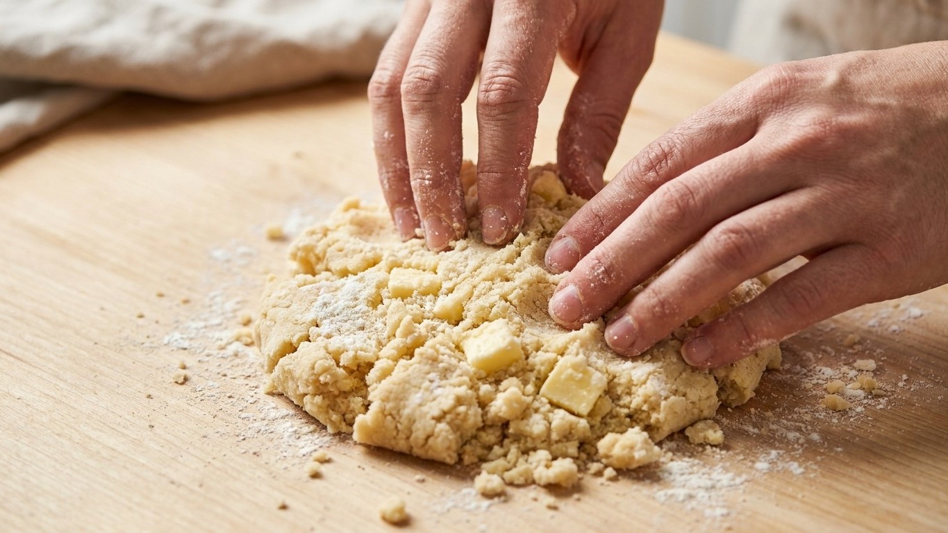 Si votre pâte sablée forme une belle boule lisse, c'est déjà trop tard : un pâtissier montre ce qui se passe au four