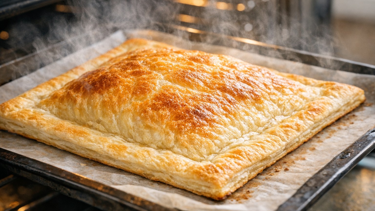 Je dorais mes feuilletés à l'œuf jusqu'aux bords : en les voyant sortir tout plats du four, j'ai compris ce que la dorure ...