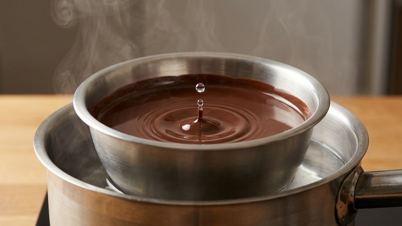 Je faisais fondre mon chocolat au bain-marie depuis toujours : le jour où une goutte d'eau est tombée dedans, j'ai compris...