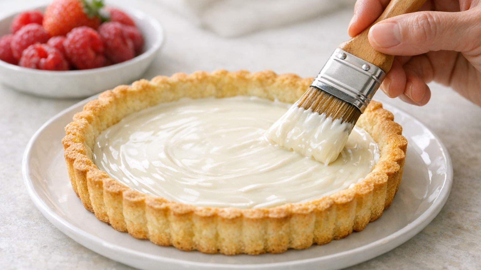 Je posais mes fruits rouges crus directement sur la pâte : le jour où une pâtissière m'a montré son geste, ma tarte n'a pl...