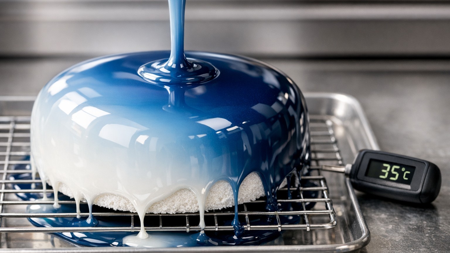 Je versais mon glaçage miroir à la louche sans regarder le thermomètre : le jour où un pâtissier m'a montré les 35°C, j'ai...