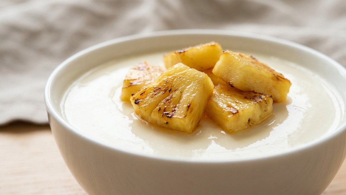 J'ai versé de l'ananas frais sur ma panna cotta juste pour décorer : le lendemain, j'ai compris pourquoi elle ne prendrait...