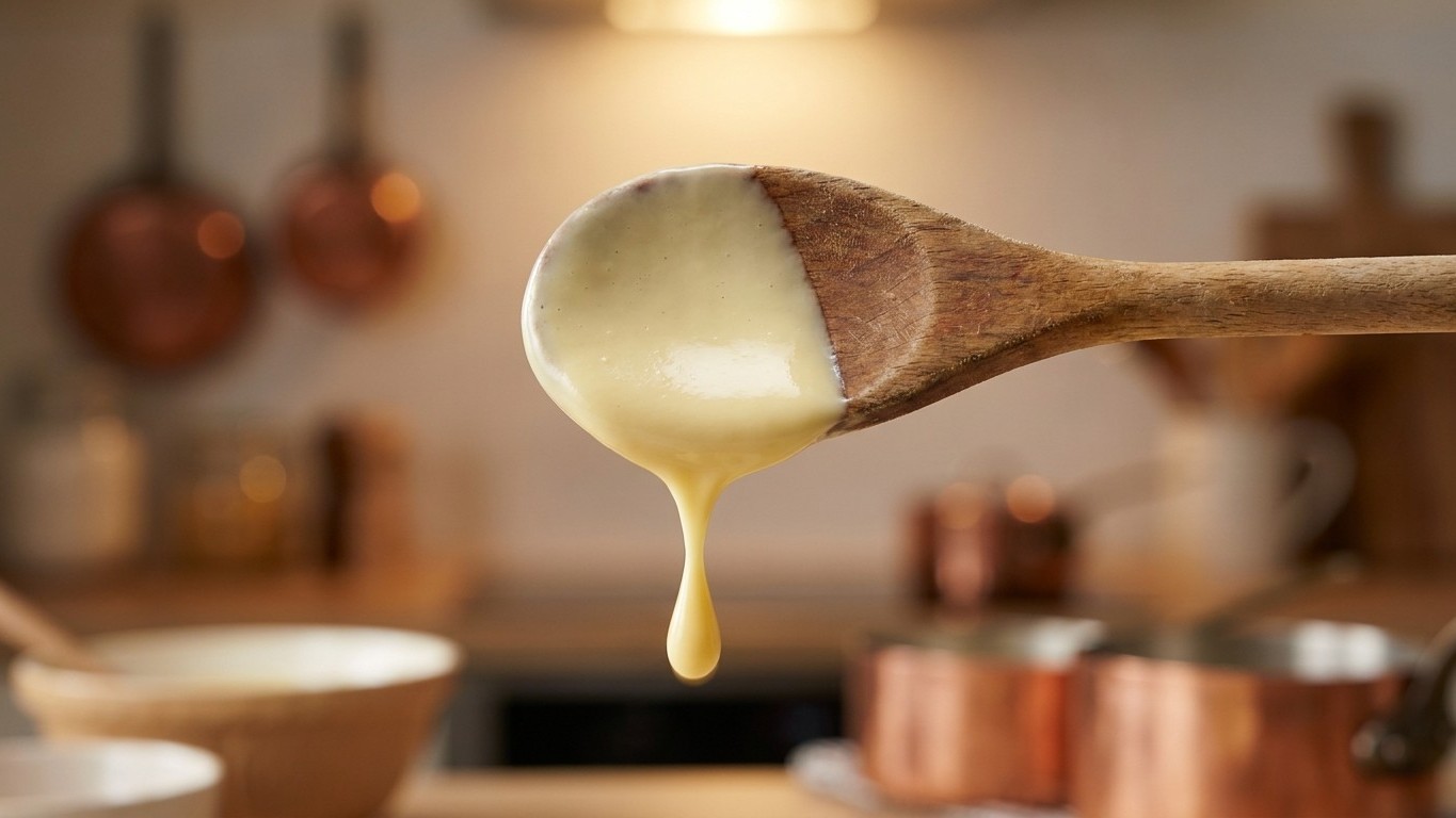 Ma grand-mère a toujours arrêté sa crème anglaise dès qu'elle nappait la cuillère : j'ai trouvé ça exagéré pendant des ann...