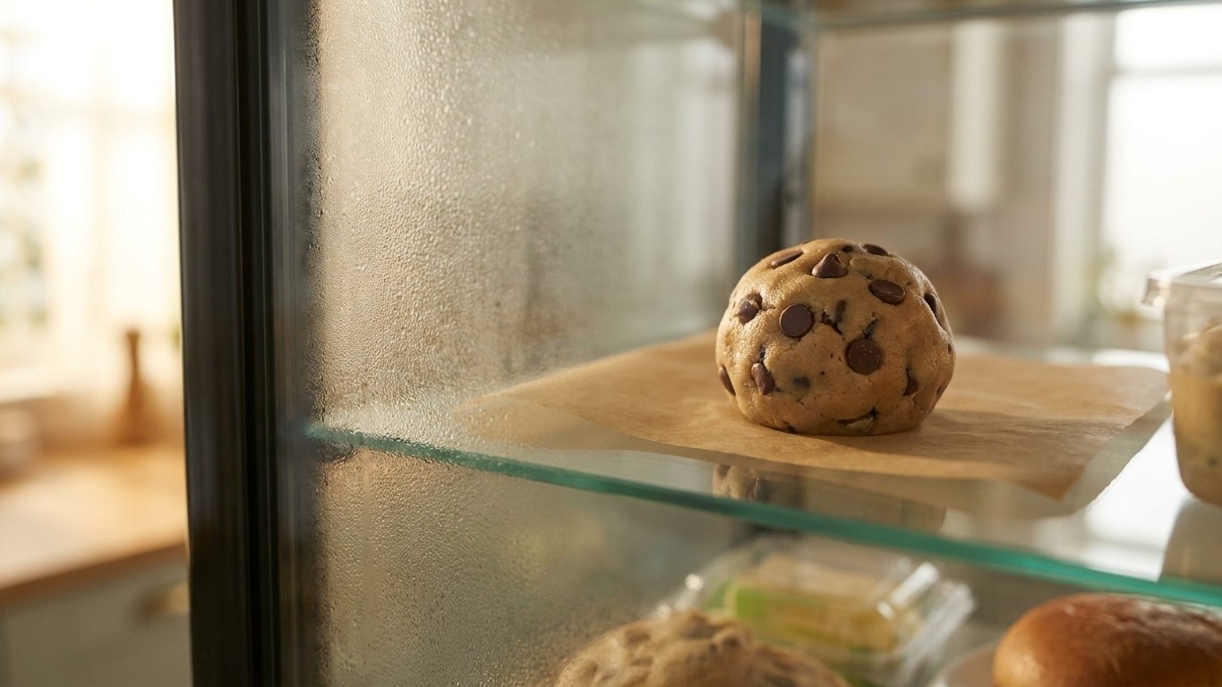 Ma voisine met toujours sa pâte à cookies une nuit au réfrigérateur et ce n'est pas pour gagner du temps le lendemain