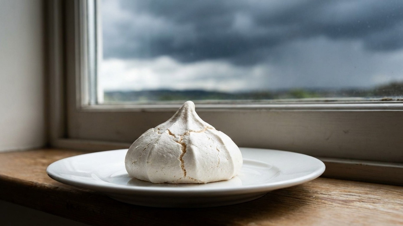 Mes meringues étaient parfaitement croquantes au sortir du four : le matin où j'ai ouvert la boîte avant l'orage, j'ai com...