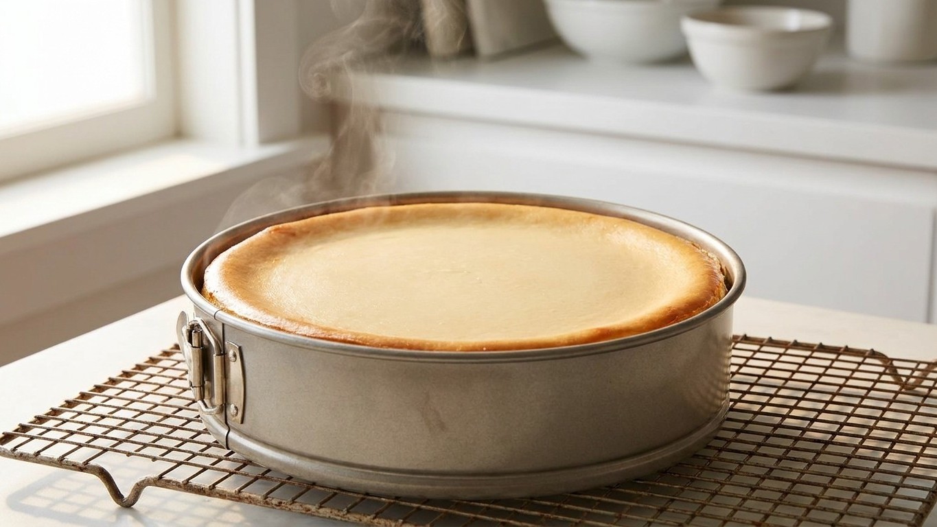 On s'obstine tous à cuire le cheesecake à four bien chaud, alors que ce simple réglage empêche la surface de se fissurer a...