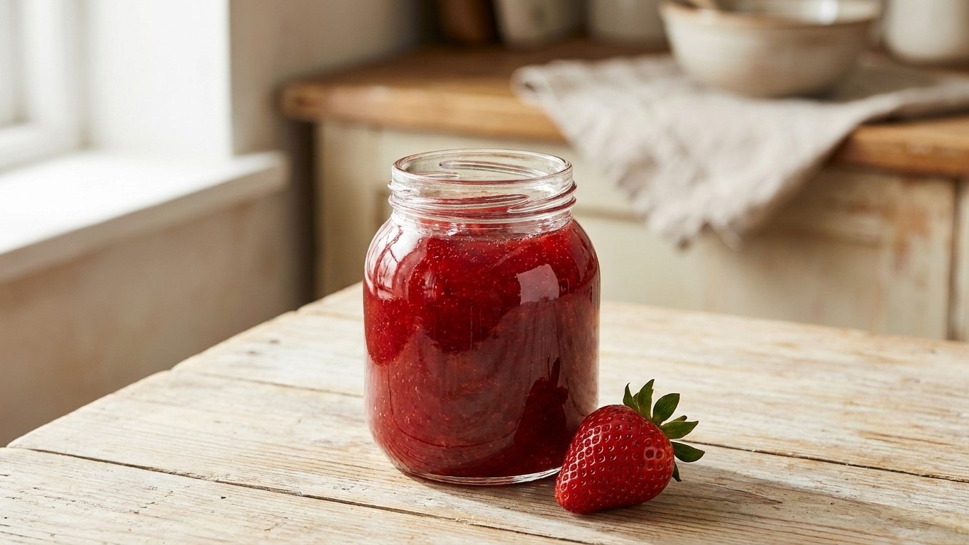 On s'obstine tous à prolonger la cuisson quand la confiture de fraises reste liquide : ce geste d'une seconde au moment de...