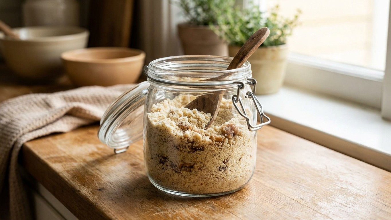 J'ai repris un sachet de poudre d'amande ouvert depuis l'été : au moment de goûter mes financiers, il y avait cet arrière-...