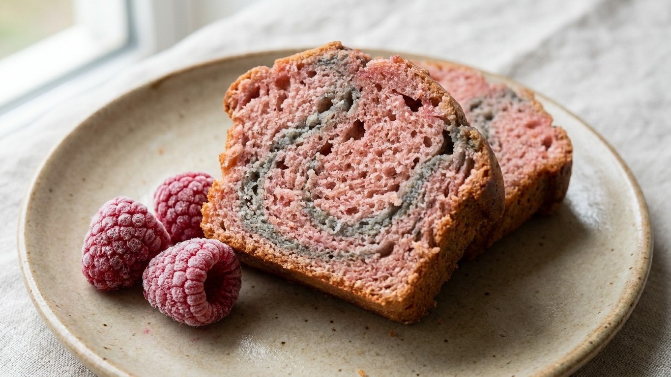 J'ai sorti mes framboises surgelées une heure avant de les mélanger à ma pâte à muffins : à la découpe, des traînées grise...