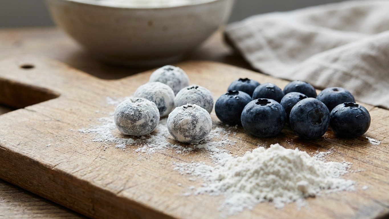 Si vos myrtilles descendent toujours au fond du cake, ce n'est pas la pâte trop liquide : c'est ce que vous n'avez pas fai...