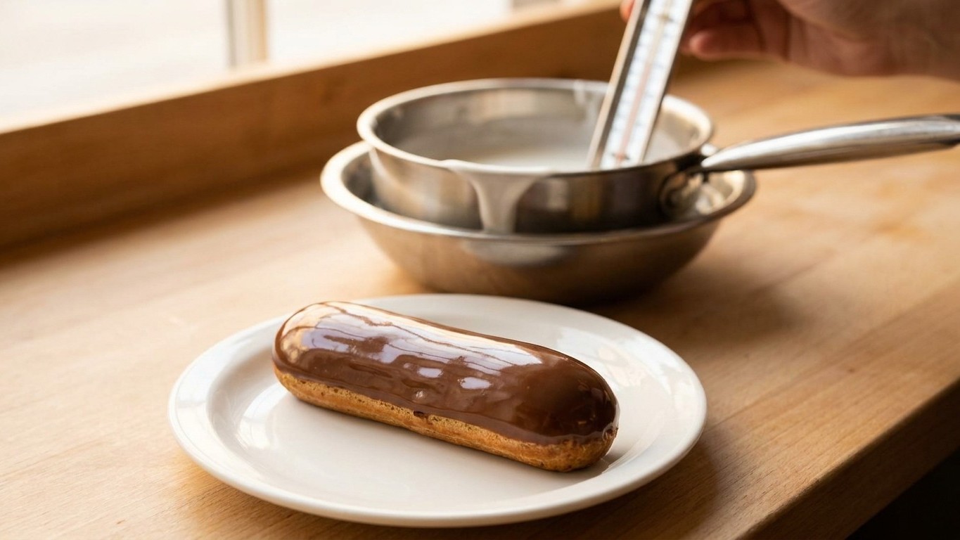 Si votre fondant sèche mat et cassant sur les éclairs, ce n'est pas la qualité du fondant : ce sont les quelques degrés de...