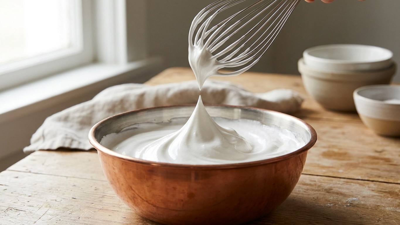 Si votre meringue française reste liquide malgré un fouet à pleine vitesse, ce n'est pas la quantité de sucre : c'est le m...